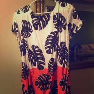 Patterned shift dress - looks great with a blazer!